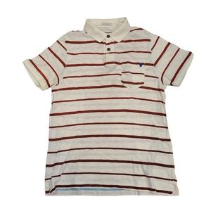 American Eagle Striped Polo Shirt